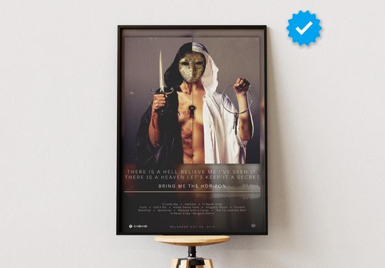 Bring Me The Horizon Poster | There is a Hell Believe Me Poster | Album Poster Print | Wall Decor Posters | Album Cover | Metal Music Poster