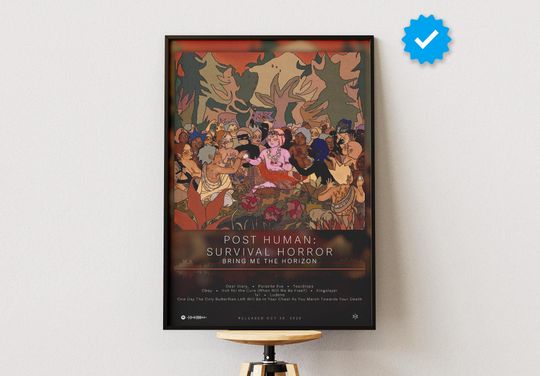 Bring Me The Horizon Poster | POST HUMAN: Survival Horror Poster | Album Poster Print | Wall Decor Poster | Album Cover | Metal Music Poster