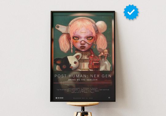 Bring Me The Horizon Poster | POST HUMAN: NeX GEn Poster | Album Poster Prints | Wall Decor Posters | Album Cover | Metal Music Poster