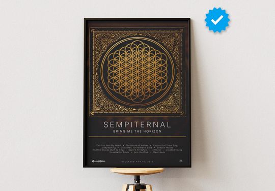 Bring Me The Horizon Poster | Sempiternal Poster | Album Poster Prints | Wall Decor Posters | Album Cover | Metal Music Poster