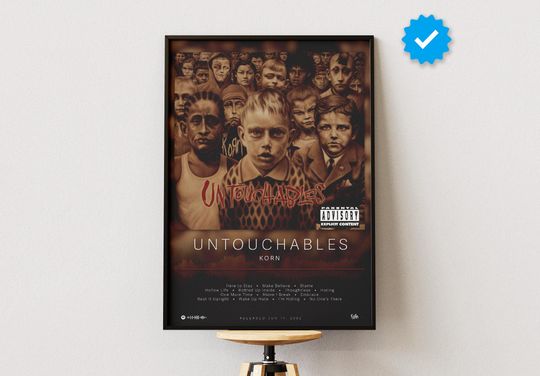 Korn Poster | Untouchables Poster | Album Poster Prints | Wall Decor Posters | Album Cover | Metal Music Poster