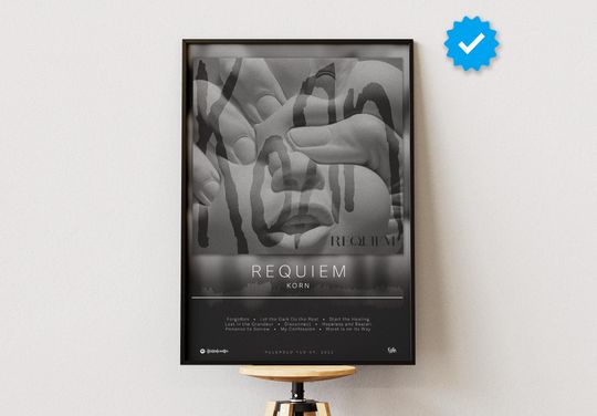 Korn Poster | Requiem Poster | Album Poster Prints | Wall Decor Posters | Album Cover | Metal Music Poster