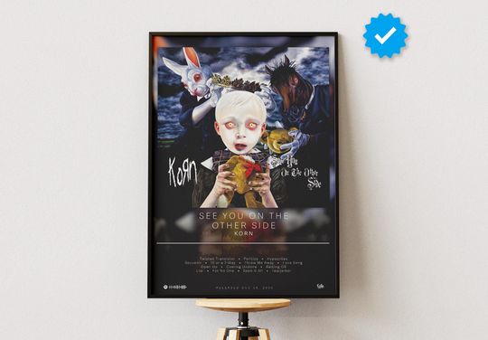 Korn Poster | See You On The Other Side Poster | Album Poster Prints | Wall Decor Posters | Album Cover | Metal Music Poster