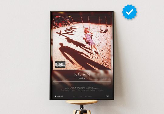 Korn Poster | Korn Print | Album Poster Prints | Wall Decor Posters | Album Cover | Metal Music Poster