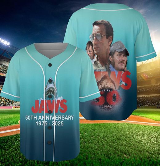 Jaws Movie Baseball Jersey Shirt