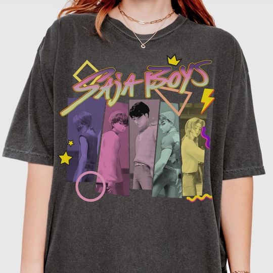 Limited Saja Boy T-Shirt, Movies Villain Tee, Gothic Fantasy K-Drama Fan Art, Kpop Hunter Demon Bias Tee