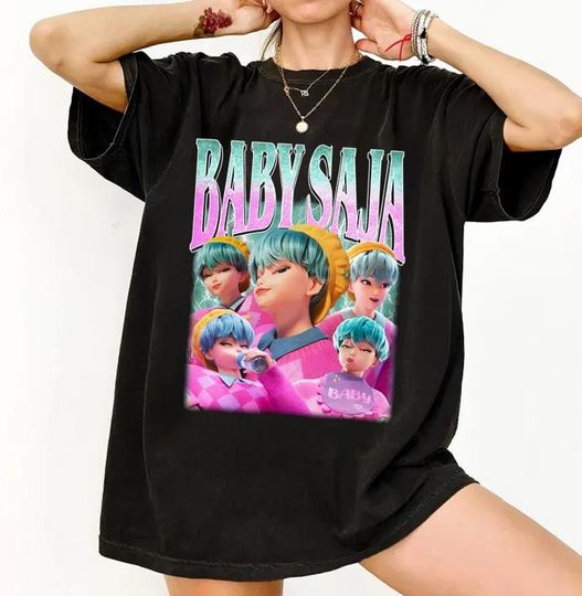Baby Saja Demon Hunters T-Shirt, Kpop Demon Hunter Villain Tee, Gothic Fantasy K-Drama Shirt, Demon Bias Aesthetic Top
