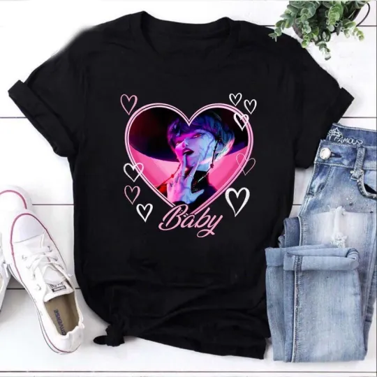 Discover Baby Saja Heart Unisex T-Shirt, Kpop Demon Hunter Tee, Gothic Fantasy
