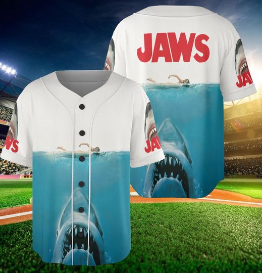 Jaws Movie Baseball Jersey Shirt