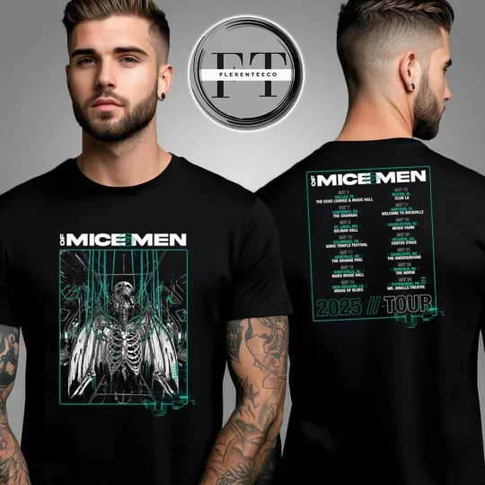 Of Mice Men Spring 2025 Tour Tee Two Sided Unisex T-Shirt