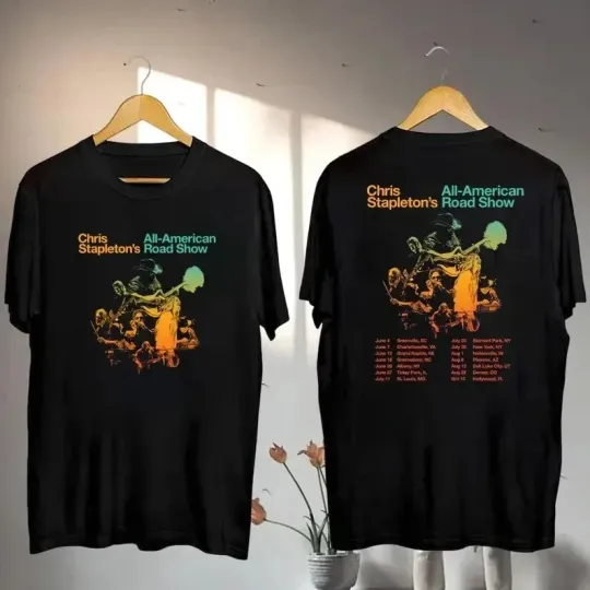 Chris Stapleton 2025 All-American Road Tour Concert Fan T-Shirt