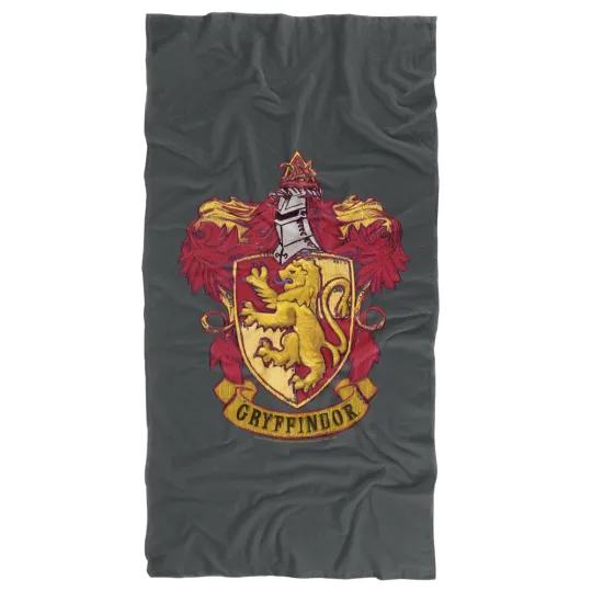 Harry Potter Gryffindor Rough Crest Officially Licensed Beach Towel 30"x60"