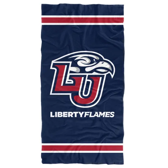 Liberty University Beach Towel/Bath Towel, 30"x60" Stripes