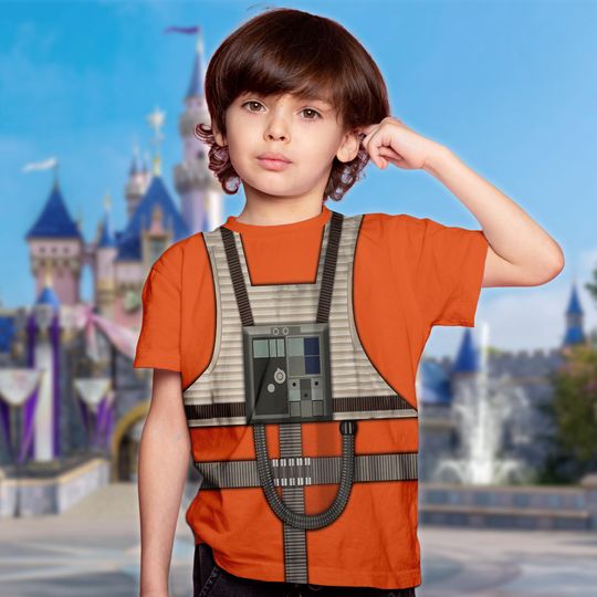 Rebel Flight Suit Galaxy Hero Characters Costume Men 3D Shirt, Halloween Costume For Family Group T Shirt, Star Wars Cosplay Tee