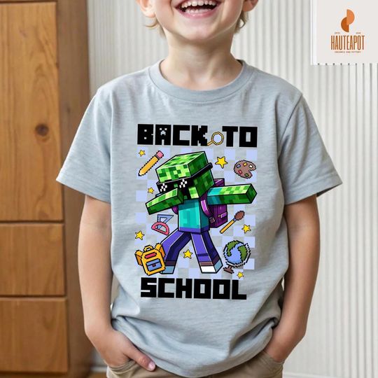 Preppy Bruh We Back Shirt, Floral Pencil Teacher Kids Shirt, Teacher Sublimation, First Day School Tee, Gamer Character School