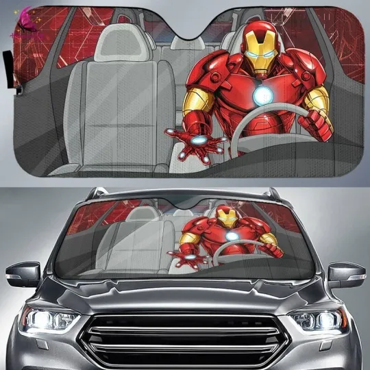 Iron Man Car Sunshade, Avengers Superhero Sun Shade