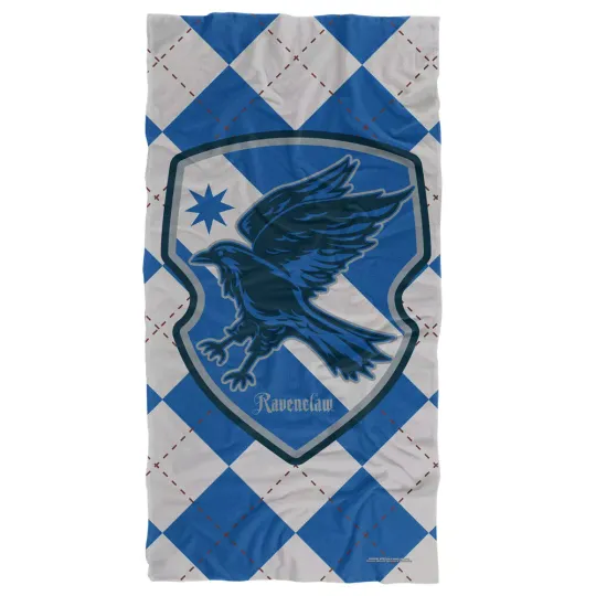 Harry Potter Ravenclaw Plaid Sigil Officially Licensed Beach Towel 30"x60"