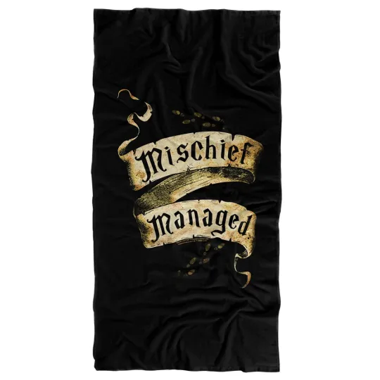 Harry Potter Mischief Managed Officially Licensed Beach Towel 30"x60"