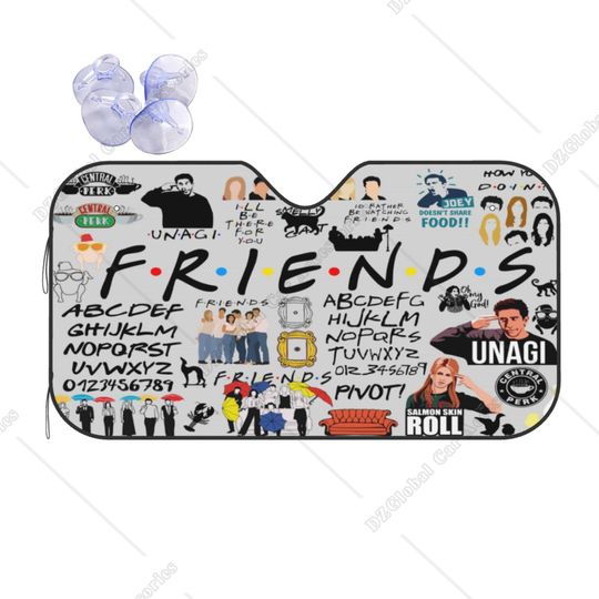 Friends TV Show Windshield Sunshade Car Sun Shade Visor