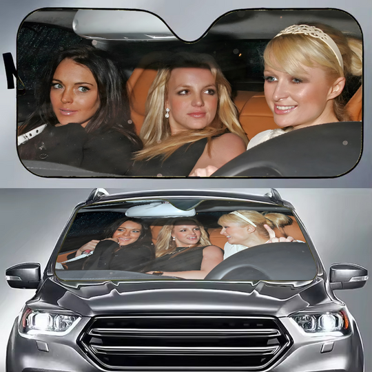 Paris Hilton Lindsay Lohan Britney Spears Car Sun Shade