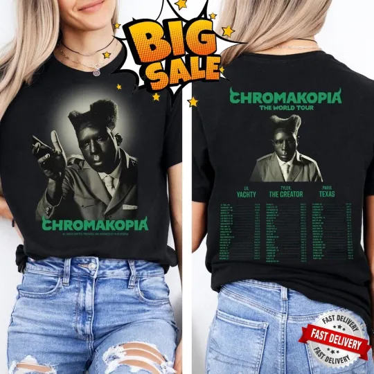 Tyler the Creator Chromakopia Tour 2025 Tyler the Creator Concert T-Shirt