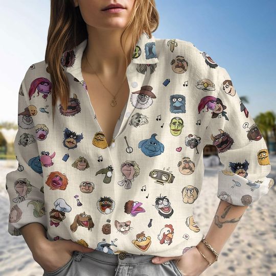 The Muppet Show Blouse Shirt, Muppet Character Shirt, Funny Muppets Vacation Shirt, Muppet Fan Blouse Shirt, Miss Piggy Tee