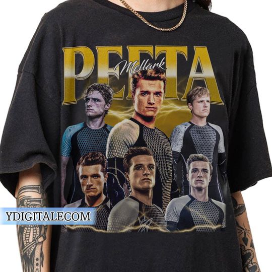 Vintage 90s Graphic Style Peeta Mellark T-shirt, The Hunger Games Gifts For Man and Women Unisex T-shirt