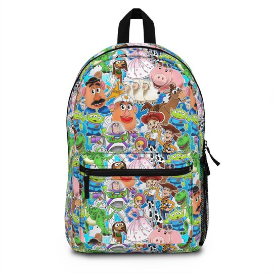 Toy Story Backpack Buzz and Woody School Bag or Park Backpack Disney Pixar Bag for Kids, Travel Backpack, Toy Story Gift Idea