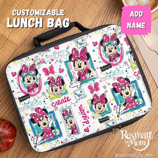 Mouse Lunch Bag, Lunch Bag for kids, Disney Lunch Bag, Disney Park Bag, Disney School Bag