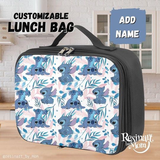 Stitch Lunch Bag, Lunch Bag for kids, Disney Lunch Bag, Disney Park Bag, Disney School Bag