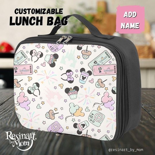 Magical Mouse Lunch Bag, Lunch Bag for kids, Disney Lunch Bag, Disney Park Bag, Disney School Bag