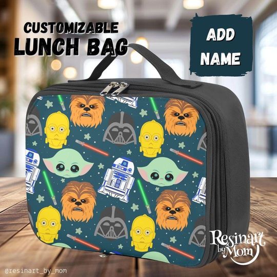 Star Wars Lunch Bag, Lunch Bag for kids, Disney Lunch Bag, Disney Park Bag, Disney School Bag