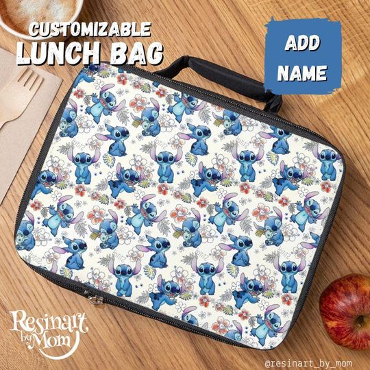 Discover Stitch Lunch Bag, Lunch Bag for kids, Disney Lunch Bag, Disney Park Bag, Disney School Bag