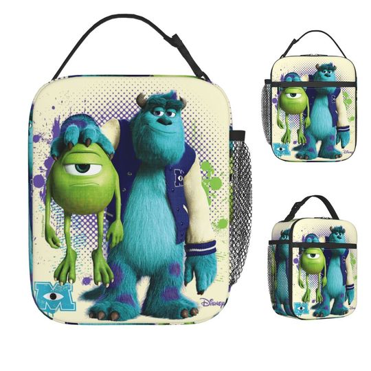 Monsters Inc Mike & Sulley Lunch Bag for Kids - Back To School Gift - Birthday Gift