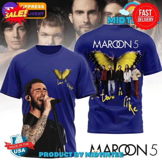 Maroon 5 Love is Album 2025 Special 3D Shirt S-5XL
