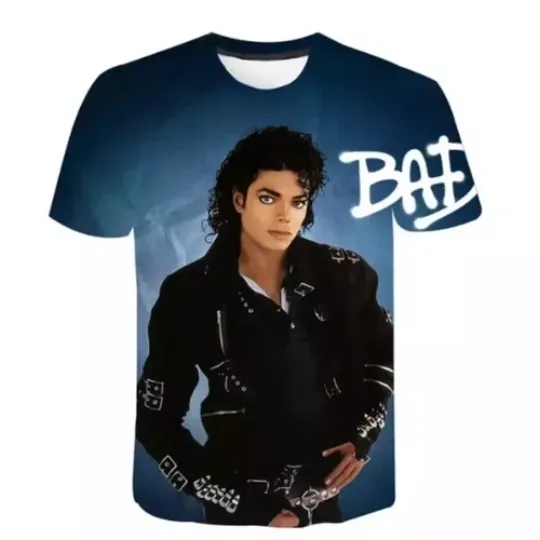 Michael Jackson Bad T-Shirt 3D