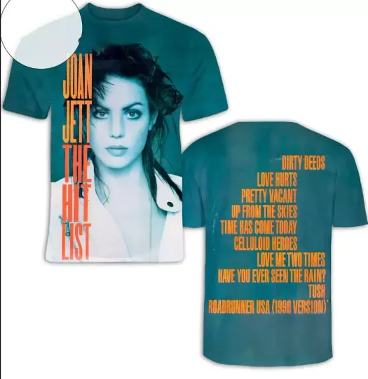 Joan Jett The Hit List 3D T-Shirt hot Gifl Love Men And Women KNA719