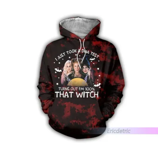 It's Just A Bunch Of Hocus Pocus Sanderson Sisters 3D HOODIE US SIZE BEST PRICE