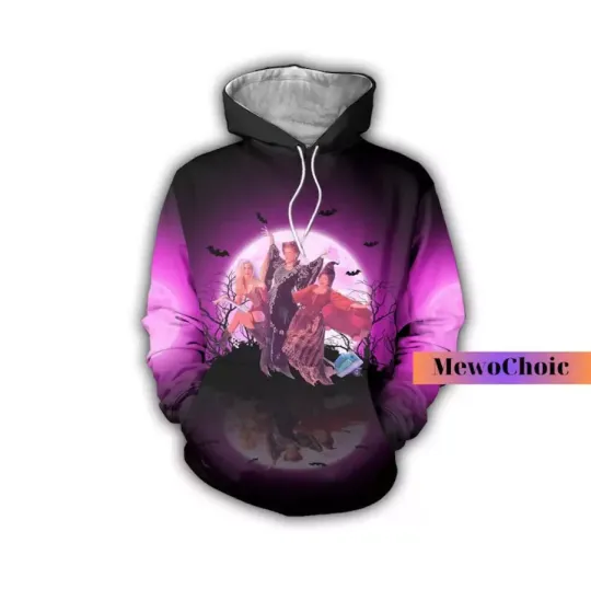 Hocus Pocus 3D HOODIE Halloween Gift Best Price Christmas Gift Best Price