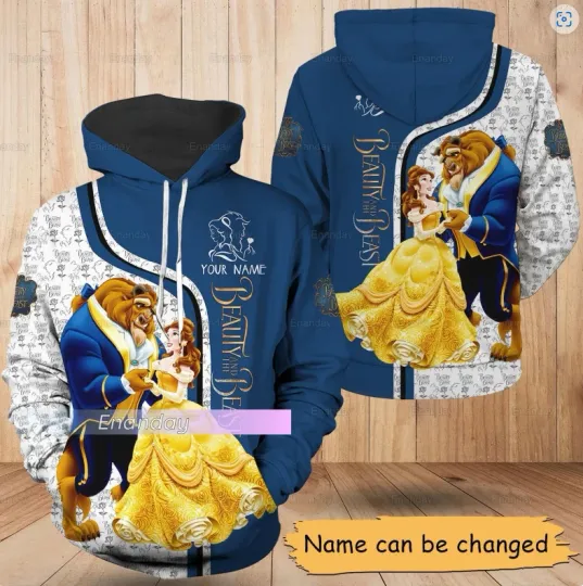 Belle And The Beast Belle Princess 3D HOODIE All Over Print Christmas Day Gift