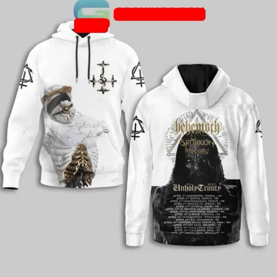 Behemoth The Unholy Trinity Ready For 2025 Showtime Schedule 3D Hoodie