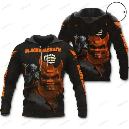 Black Sabbath Rock Band Music Awesome 3D Hoodie Gift For Rock Fans  All size