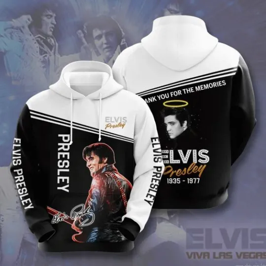 Elvis Presley 1935 1977 All Over Printed Hoodie