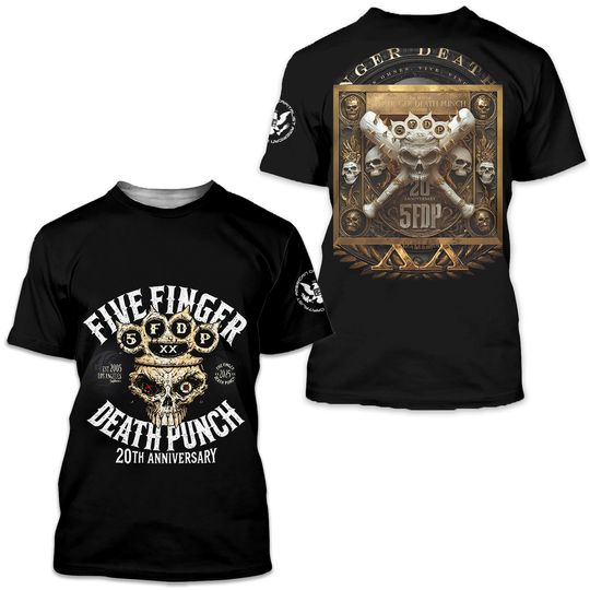 Five Finger Death Punch 20th Anniversary 3D T-Shirt