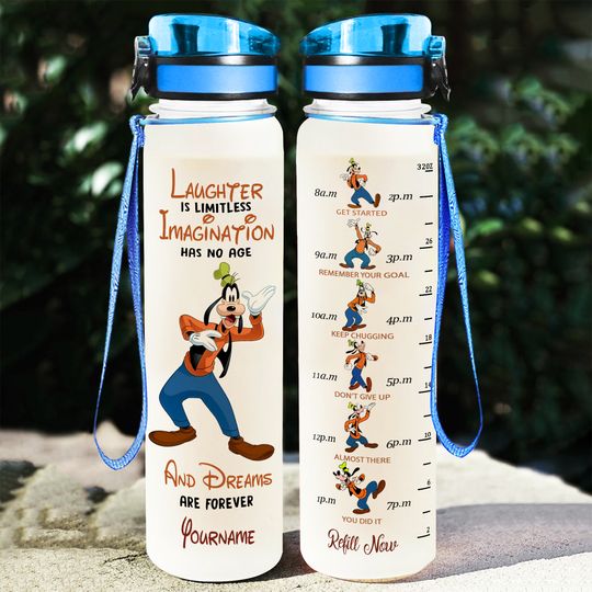Halloween Goofy Water Bottle, Goofy Drink Bottle, Custom Goofy Bottle, Goofy Sports Bottle, Motivational Gym Bottle, 32oz Water Bottle