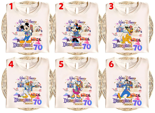 Disneyland 70th Anniversary Shirt, Disneyland Resort Shirt, Magic Kingdom