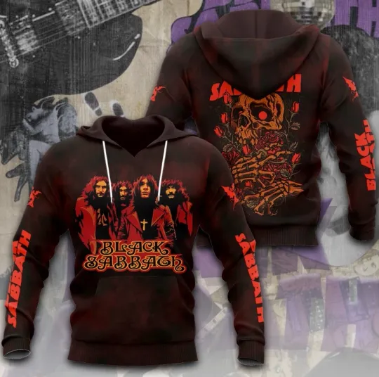 Black Sabbath band hot hot 3D hoodie