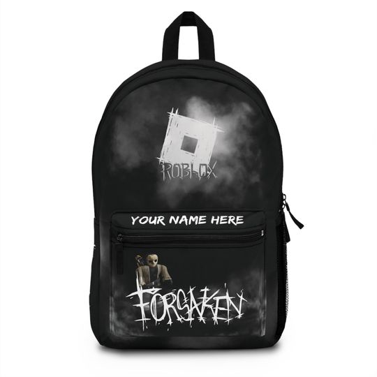Personalized Roblox Backpack - Forsaken Edition with Custom Name, Cool Gamer Design for School and Leisure
