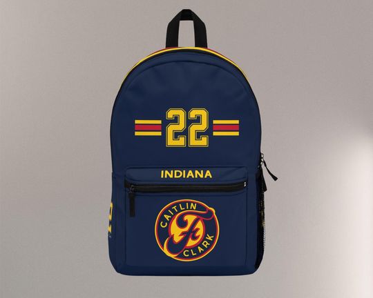 Indiana Fever Basketball Backpack - Caitlin Clark 22 Merch - WNBA Fan Gift for School & Travel