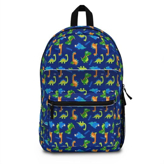 Dinosaur Fun Backpack, Kids School Bag, Colorful Backpack for Boys and Girls, Playful Dinosaur Print, Ideal for Birthdays and Holidays